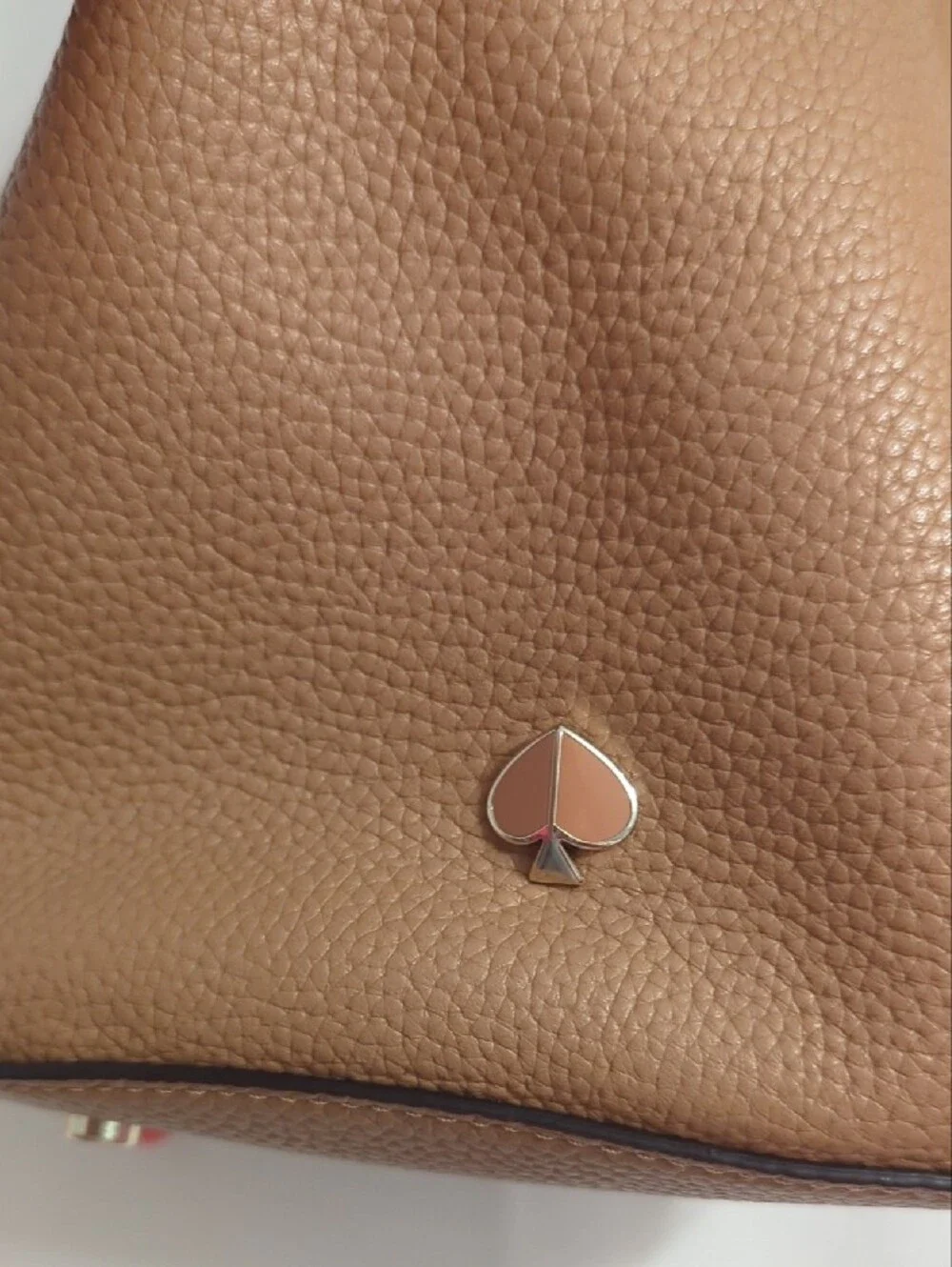 kate spade Pebbled Leather Shoulder Bag - Tan